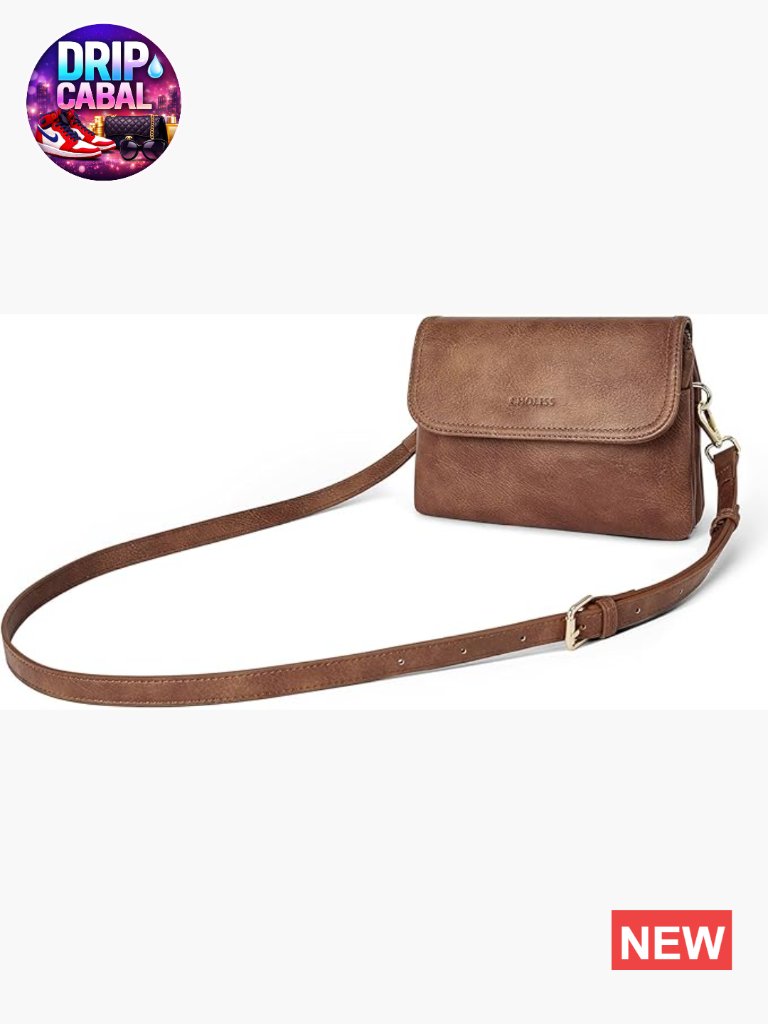 Vegan Leather Small Crossbody Bag With Adjustable Strap, Women's Cell Phone